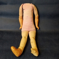 stof hudfarvet og rosa gammel dukke krop gammelt legetøj